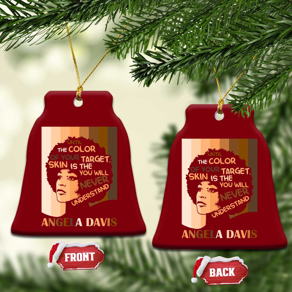 Angela Davis Inspirational Quote Ceramic Ornament Black Pride Melanin TS14 Print Your Wear