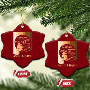 Angela Davis Inspirational Quote Ceramic Ornament Black Pride Melanin TS14 Print Your Wear