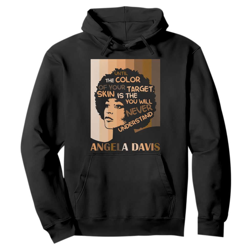 Angela Davis Inspirational Quote Hoodie Black Pride Melanin TS14 Black Print Your Wear