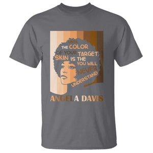 Angela Davis Inspirational Quote T Shirt Black Pride Melanin TS14 Charcoal Print Your Wear