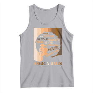 Angela Davis Inspirational Quote Tank Top Black Pride Melanin TS14 Athletic Heather Print Your Wear