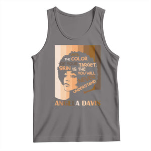 Angela Davis Inspirational Quote Tank Top Black Pride Melanin TS14 Deep Heather Print Your Wear