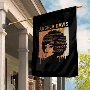 Angela Davis Quote Garden Flag I Am No Longer Accepting The Things I Cannot Change TS14 Print Your Wear