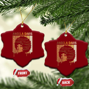 Angela Davis Quote Ceramic Ornament I Am No Longer Accepting The Things I Cannot Change TS14 Print Your Wear