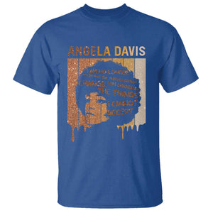 Angela Davis Quote T Shirt I Am No Longer Accepting The Things I Cannot Change TS14 Royal Blue Print Your Wear