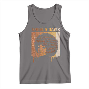 Angela Davis Quote Tank Top I Am No Longer Accepting The Things I Cannot Change TS14 Deep Heather Print Your Wear