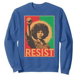 Angela Davis Sweatshirt Political Protest Resist Civil Rights Freedom TS14 Royal Blue Print Your Wear