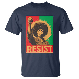 Angela Davis T Shirt Political Protest Resist Civil Rights Freedom TS14 Navy Print Your Wear