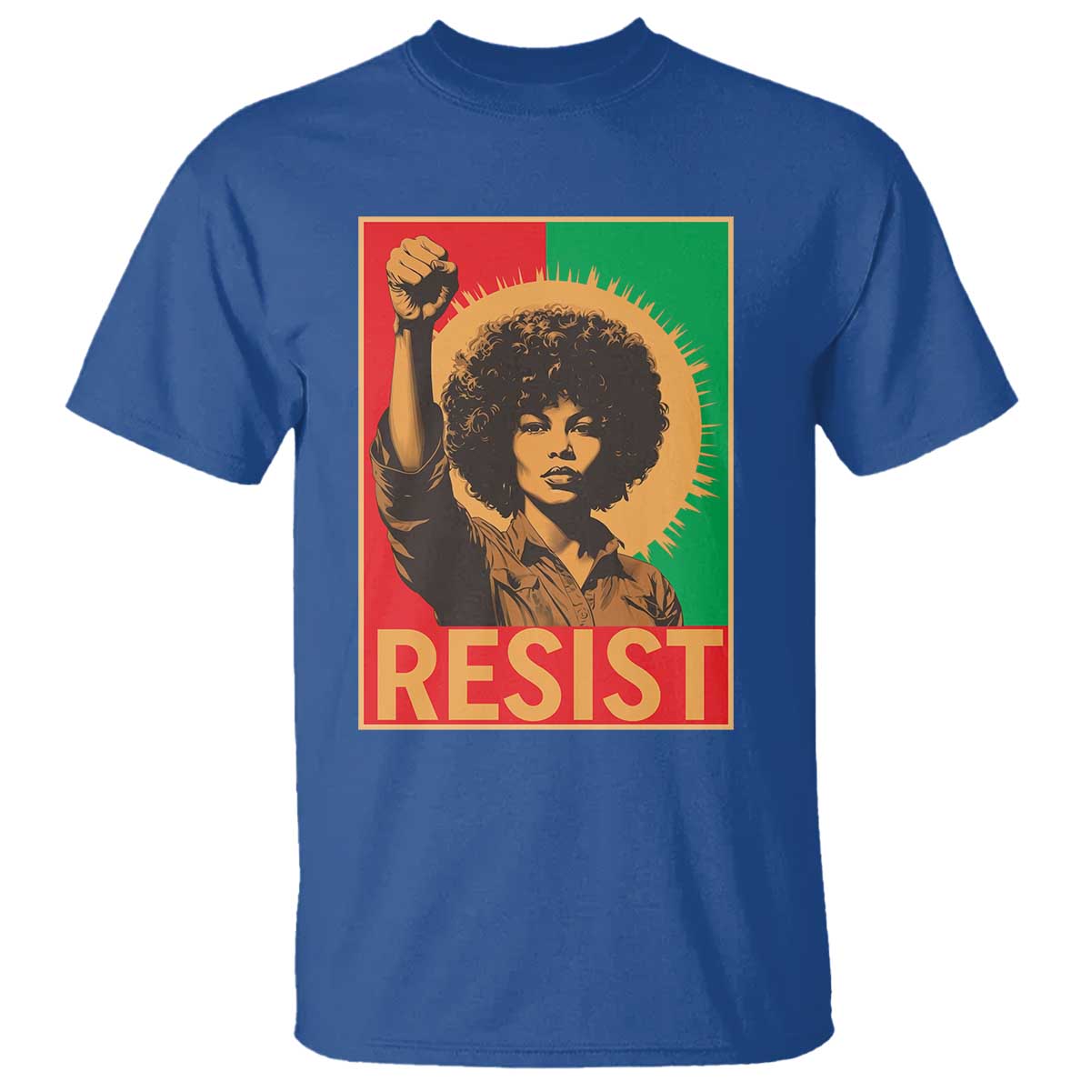 Angela Davis T Shirt Political Protest Resist Civil Rights Freedom TS14 Royal Blue Print Your Wear