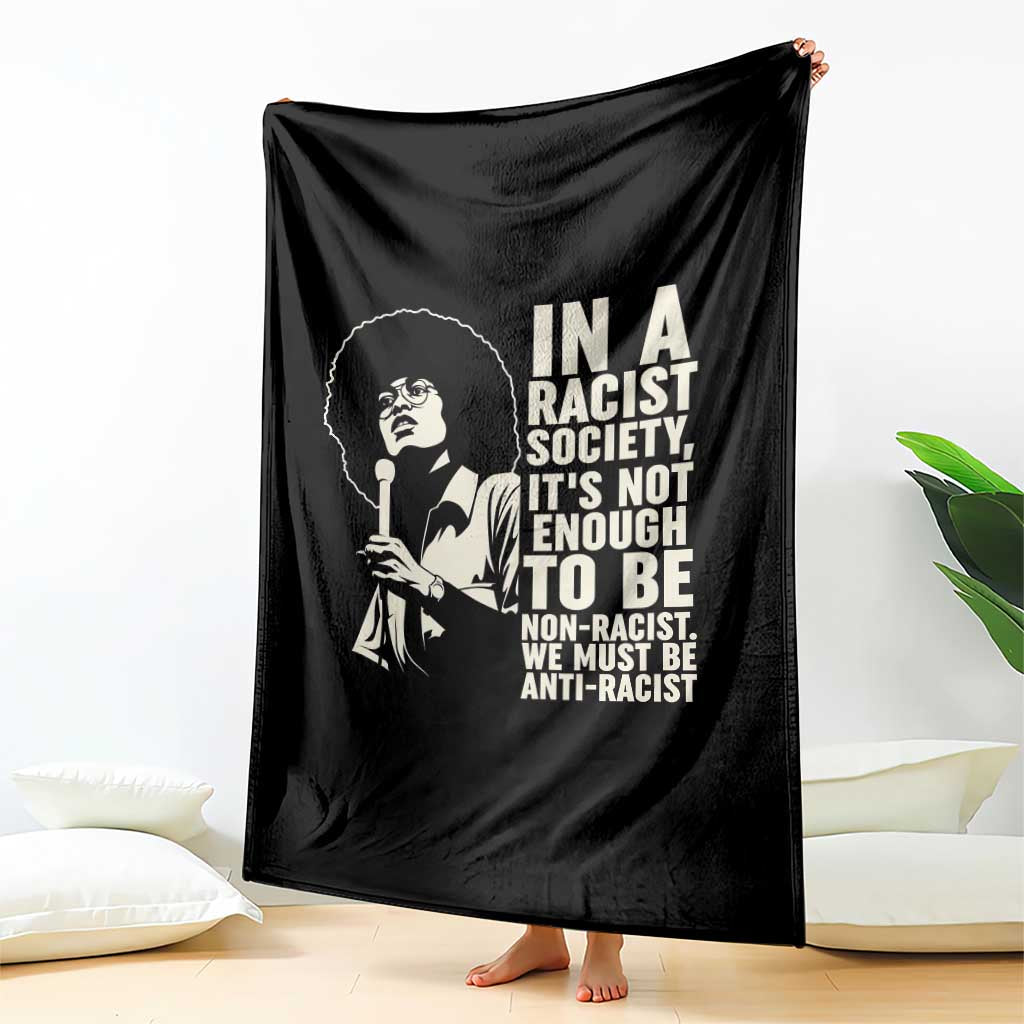 Angela Davis Inspirational Quote Throw Blanket TS14 Print Your Wear