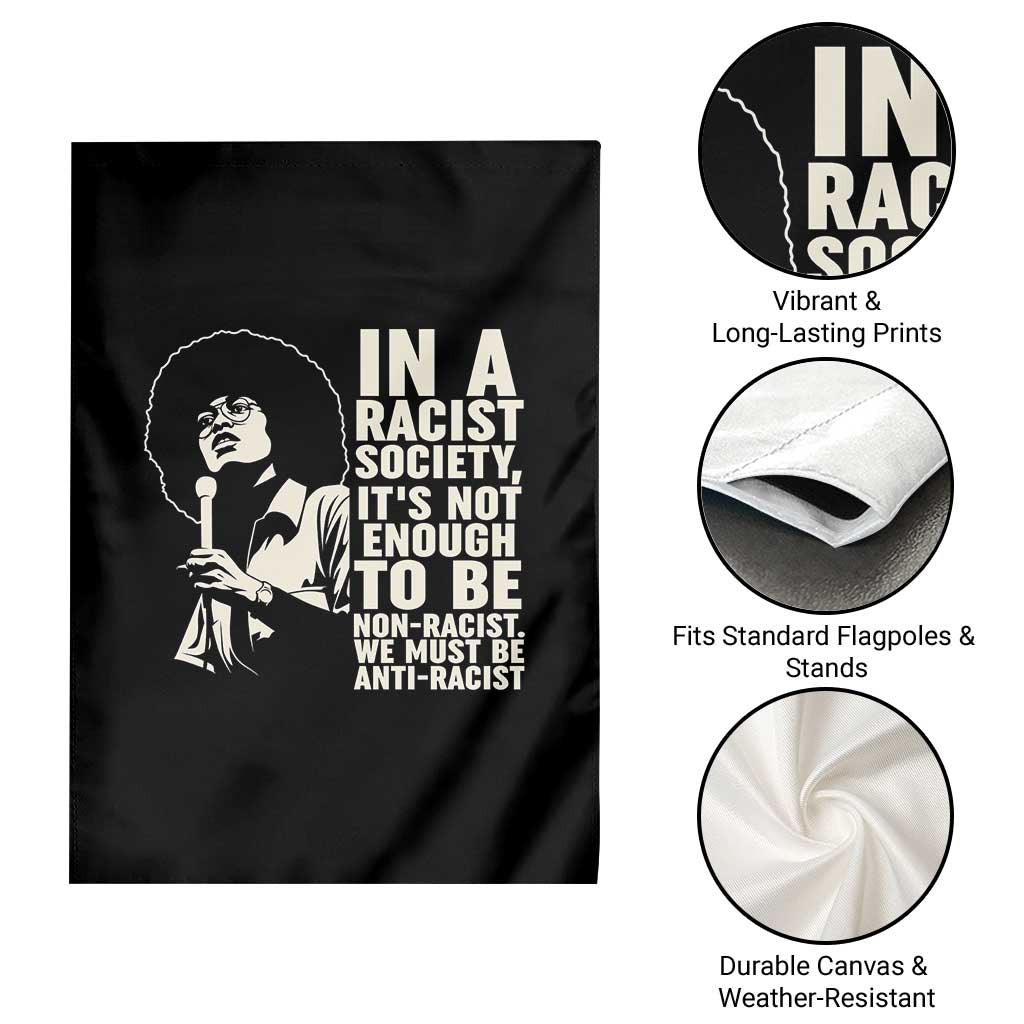 Angela Davis Inspirational Quote Garden Flag TS14 Print Your Wear