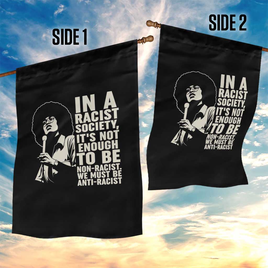 Angela Davis Inspirational Quote Garden Flag TS14 Print Your Wear
