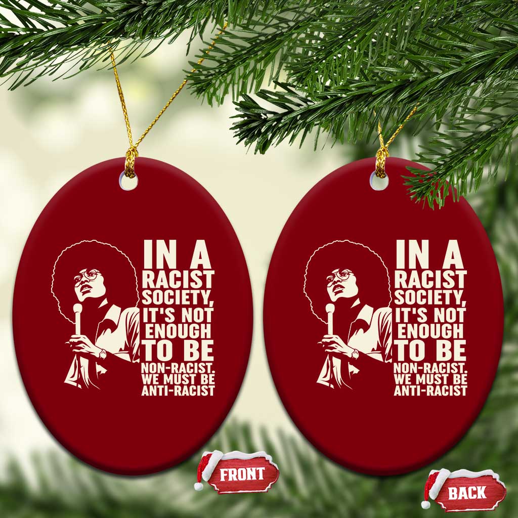 Angela Davis Inspirational Quote Ceramic Ornament TS14 Print Your Wear
