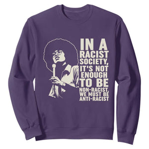 Angela Davis Inspirational Quote Sweatshirt TS14 Purple Print Your Wear