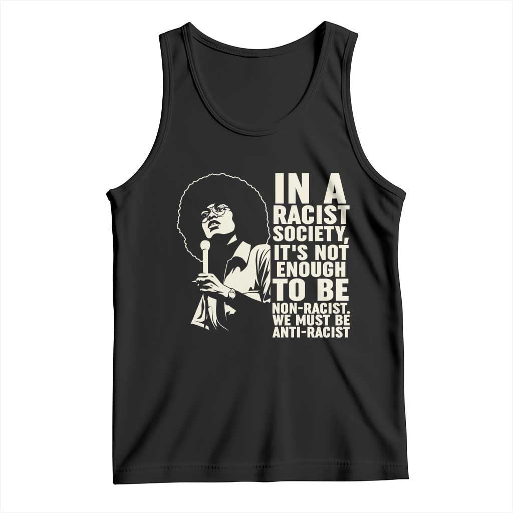 Angela Davis Inspirational Quote Tank Top TS14 Black Print Your Wear