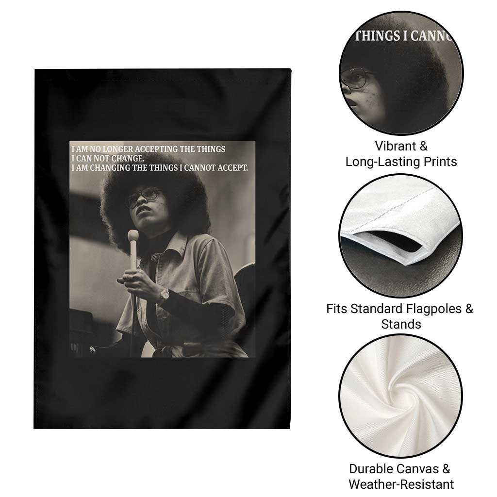 Angela Davis Inspirational Quote Garden Flag Black History Month TS14 Print Your Wear