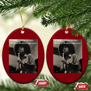Angela Davis Inspirational Quote Ceramic Ornament Black History Month TS14 Print Your Wear