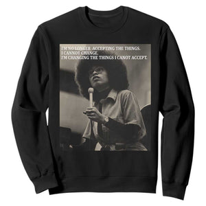 Angela Davis Inspirational Quote Sweatshirt Black History Month TS14 Black Print Your Wear