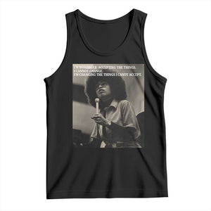 Angela Davis Inspirational Quote Tank Top Black History Month TS14 Black Print Your Wear