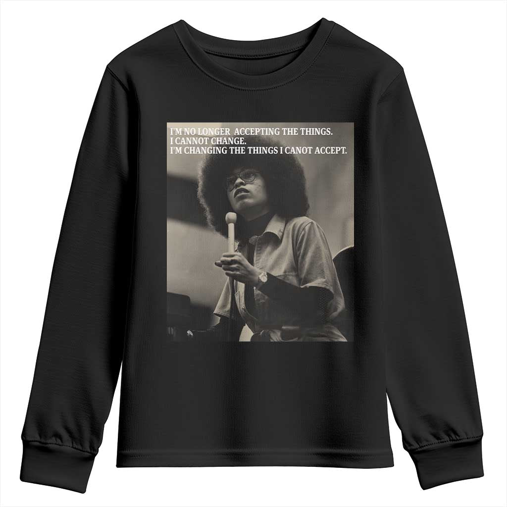 Angela Davis Inspirational Quote Youth Sweatshirt Black History Month TS14 Black Print Your Wear