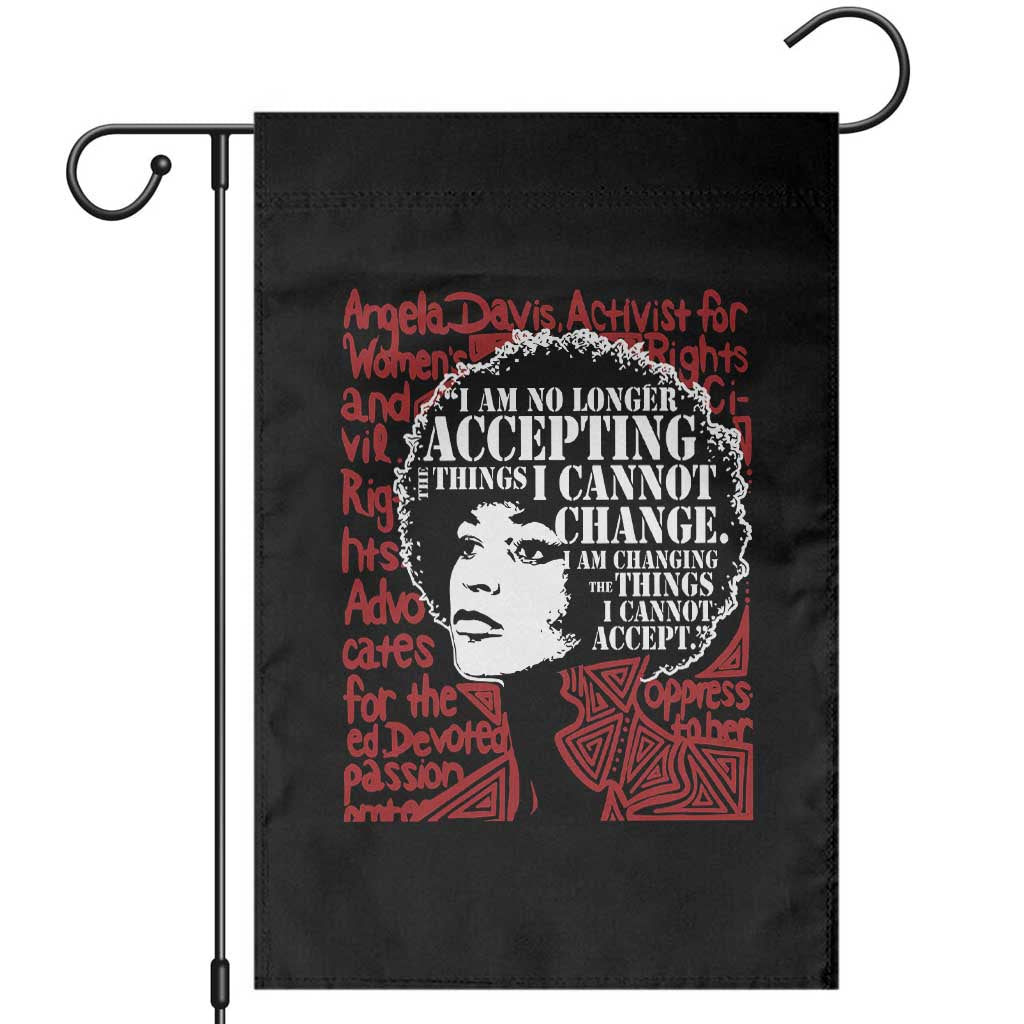Angela Davis Inspirational Quote Garden Flag Black History Month TS14 Black Print Your Wear