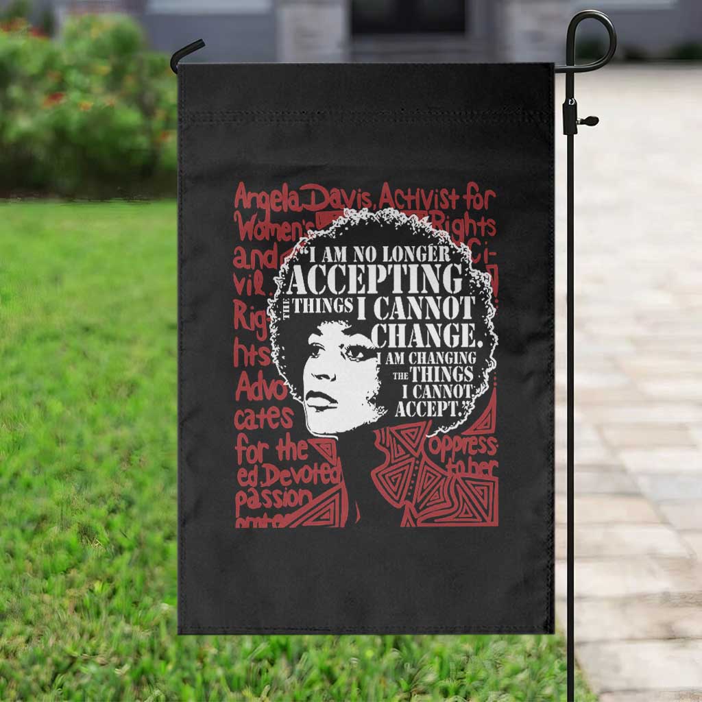Angela Davis Inspirational Quote Garden Flag Black History Month TS14 Print Your Wear