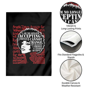 Angela Davis Inspirational Quote Garden Flag Black History Month TS14 Print Your Wear