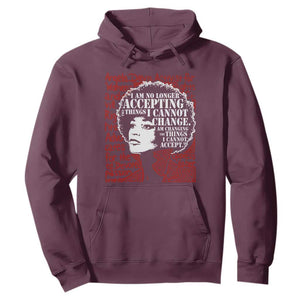 Angela Davis Inspirational Quote Hoodie Black History Month TS14 Maroon Print Your Wear