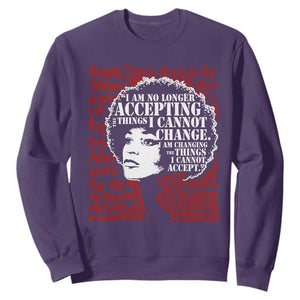 Angela Davis Inspirational Quote Sweatshirt Black History Month TS14 Purple Print Your Wear