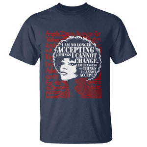 Angela Davis Inspirational Quote T Shirt Black History Month TS14 Navy Print Your Wear