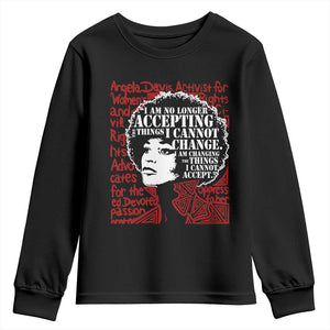 Angela Davis Inspirational Quote Youth Sweatshirt Black History Month TS14 Black Print Your Wear
