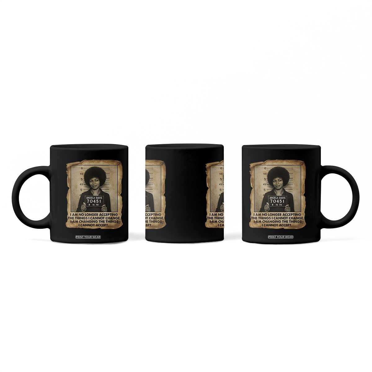 Angela Davis Inspirational Quote Coffee Mug Black History Melanin TS14 Print Your Wear