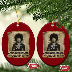 Angela Davis Inspirational Quote Ceramic Ornament Black History Melanin TS14 Print Your Wear