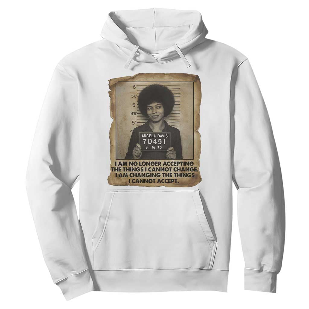 Angela Davis Inspirational Quote Hoodie Black History Melanin TS14 White Print Your Wear