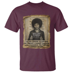 Angela Davis Inspirational Quote T Shirt Black History Melanin TS14 Maroon Print Your Wear