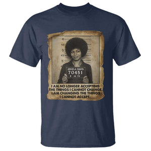 Angela Davis Inspirational Quote T Shirt Black History Melanin TS14 Navy Print Your Wear