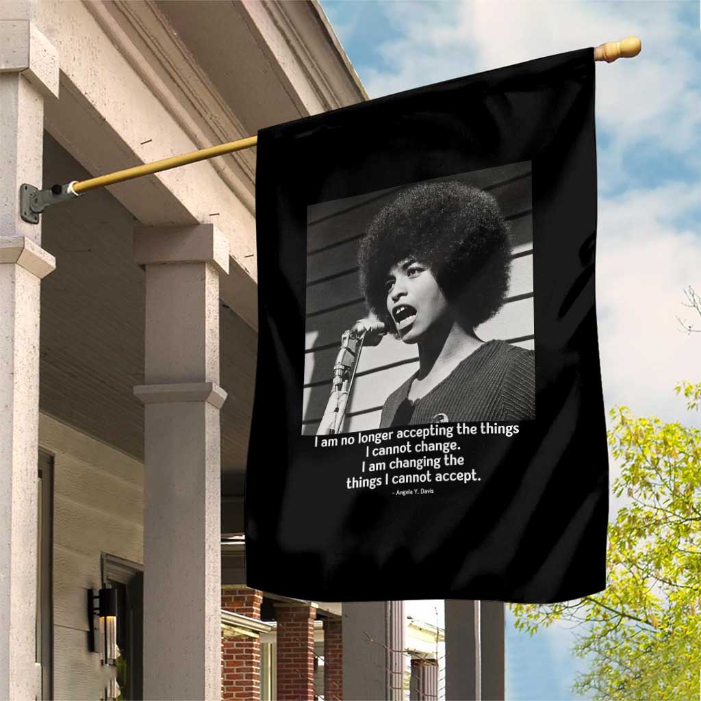 Angela Davis Inspirational Quote Garden Flag Black History African Pride Power TS14 Print Your Wear