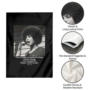 Angela Davis Inspirational Quote Garden Flag Black History African Pride Power TS14 Print Your Wear