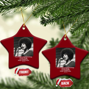 Angela Davis Inspirational Quote Ceramic Ornament Black History African Pride Power TS14 Print Your Wear
