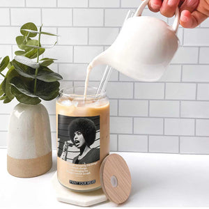Angela Davis Inspirational Quote Glass Can Black History African Pride Power TS14 Print Your Wear