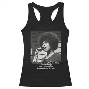 Angela Davis Inspirational Quote Racerback Tank Top Black History African Pride Power TS14 Black Print Your Wear