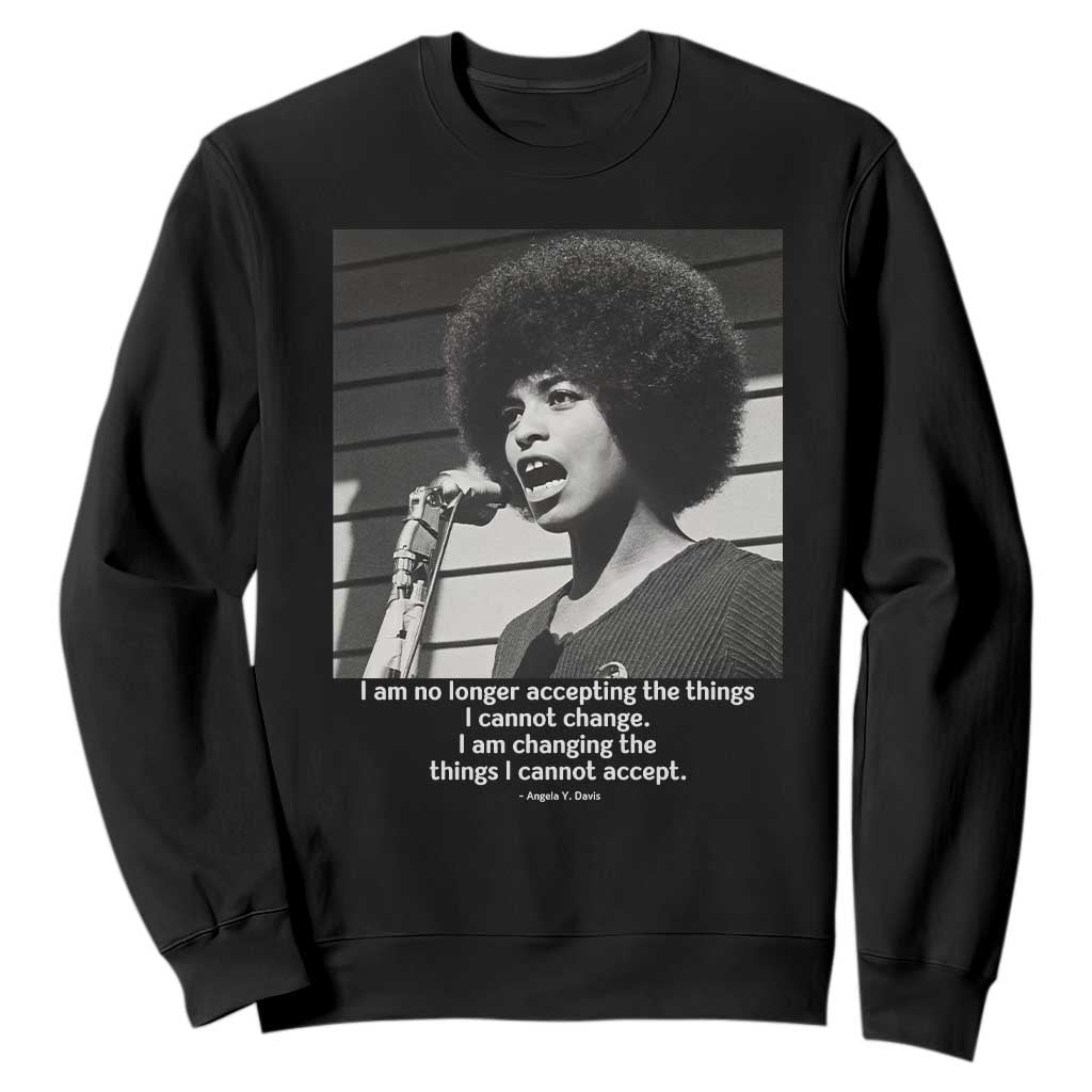 Angela Davis Inspirational Quote Sweatshirt Black History African Pride Power TS14 Black Print Your Wear