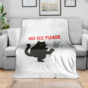No Ice Please Throw Blanket Funny Black Cat Abolish ICE Meme Protest TS14 Print Your Wear