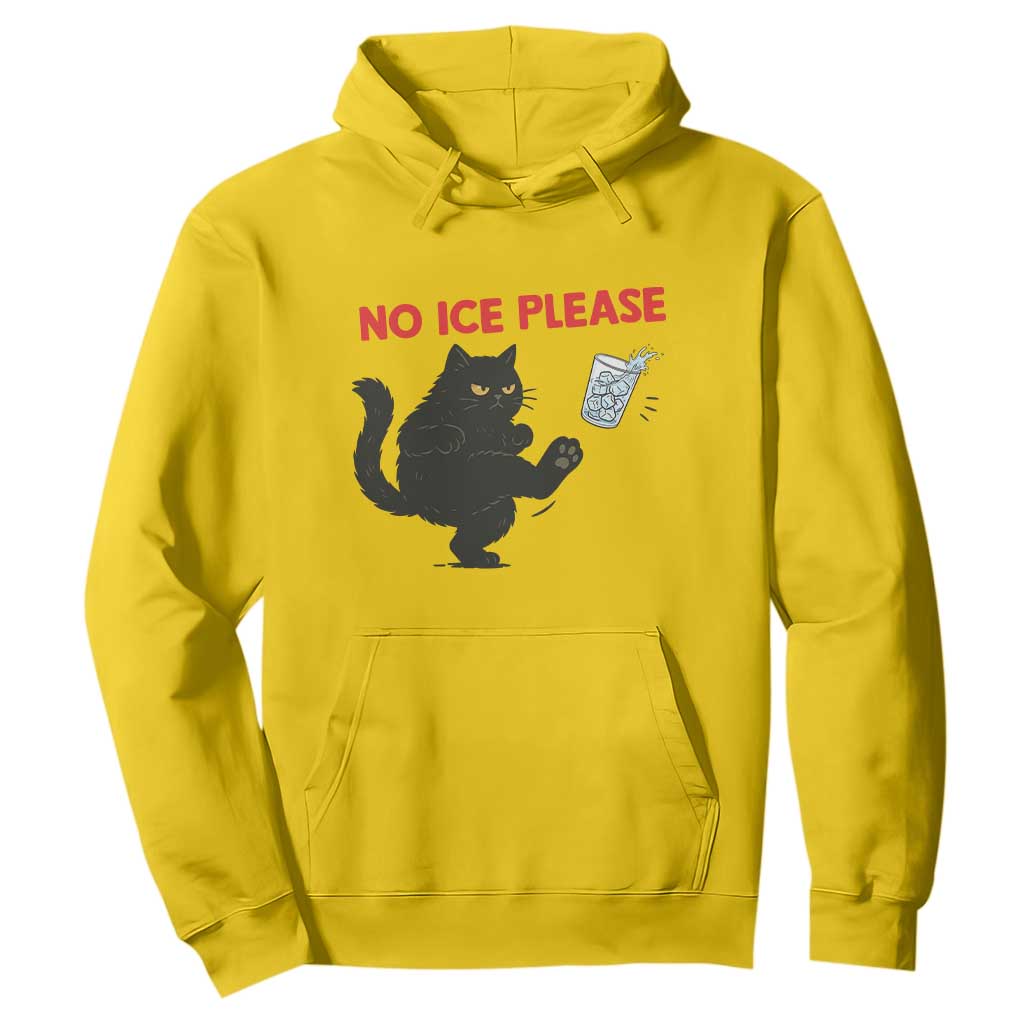 No Ice Please Hoodie Funny Black Cat Abolish ICE Meme Protest TS14 Daisy Print Your Wear