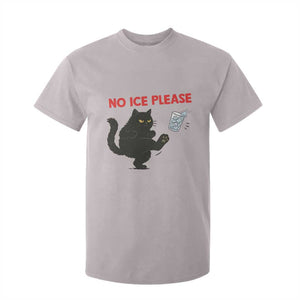 No Ice Please T Shirt For Kid Funny Black Cat Abolish ICE Meme Protest TS14 Ice Gray Print Your Wear