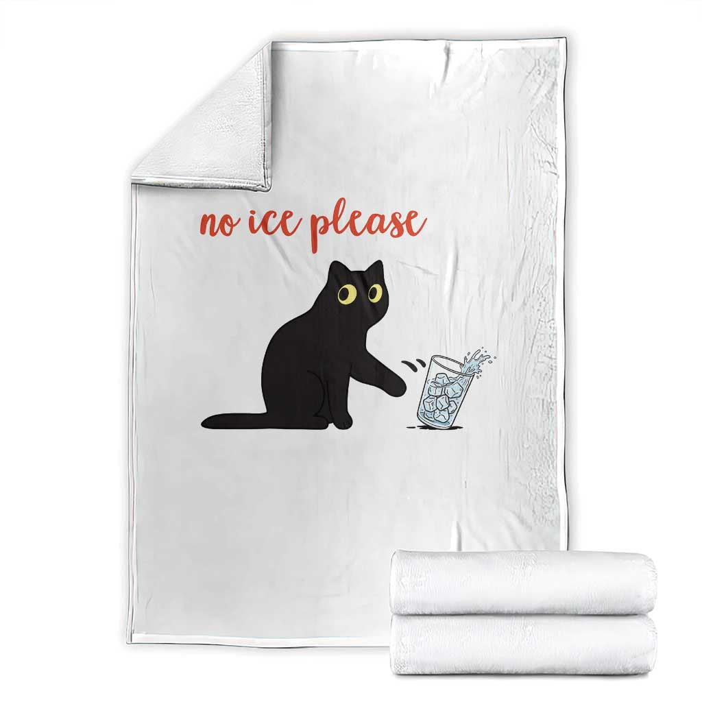 No Ice Please Throw Blanket Funny Cat Abolish ICE Meme Protest TS14 White Print Your Wear