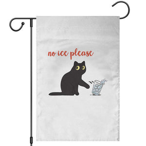 No Ice Please Garden Flag Funny Cat Abolish ICE Meme Protest TS14 White Print Your Wear