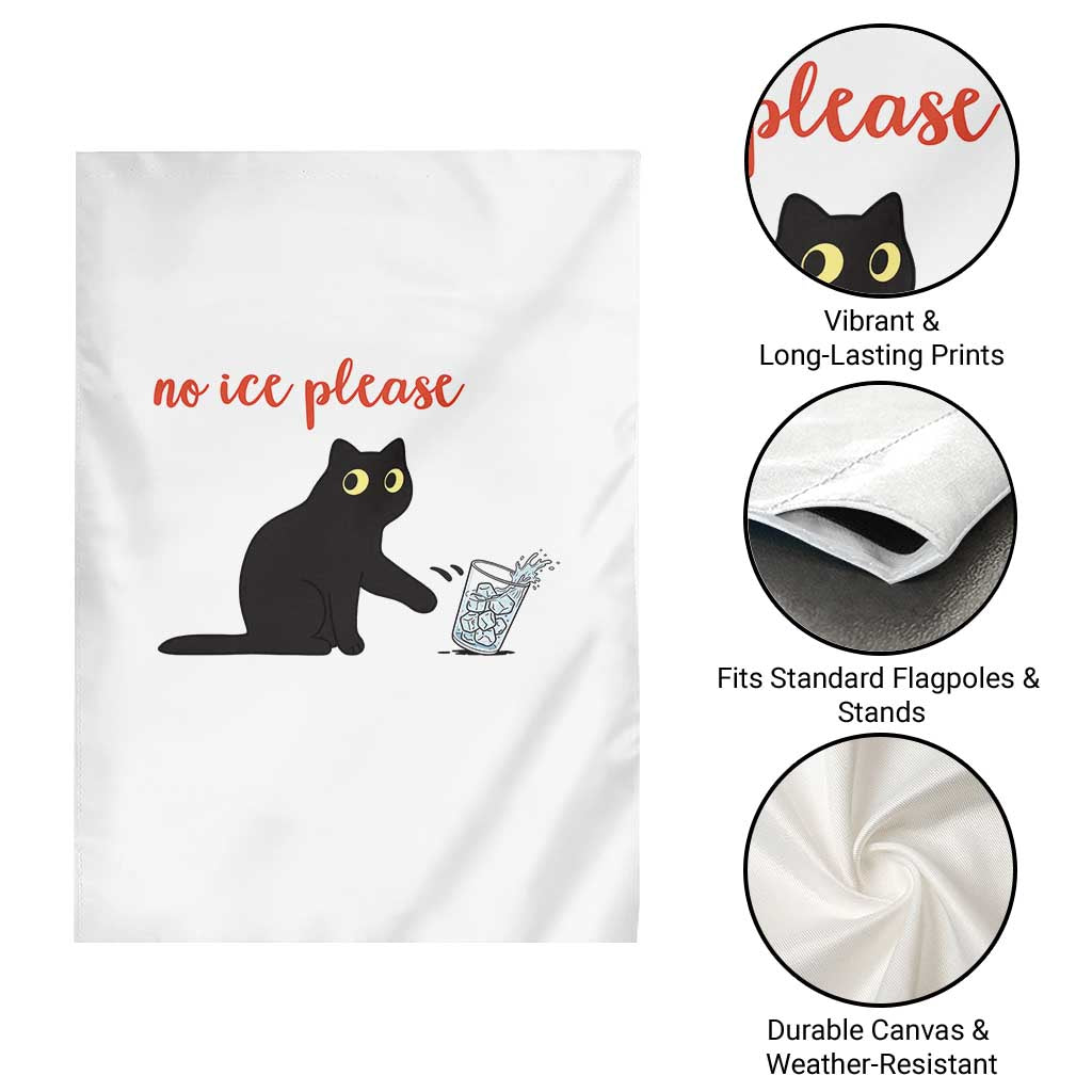 No Ice Please Garden Flag Funny Cat Abolish ICE Meme Protest TS14 Print Your Wear