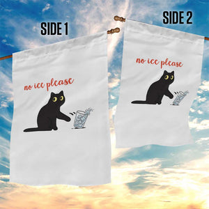 No Ice Please Garden Flag Funny Cat Abolish ICE Meme Protest TS14 Print Your Wear