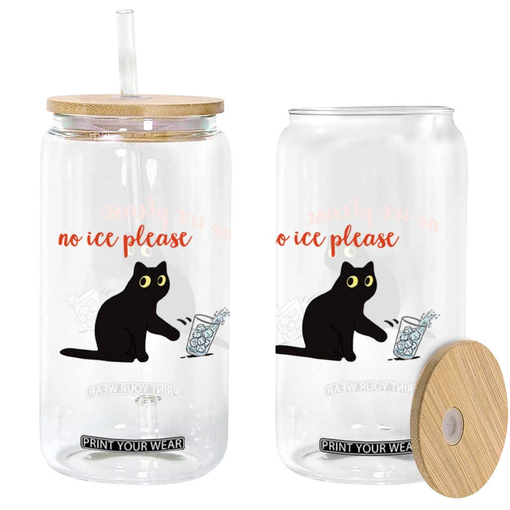 No Ice Please Glass Can Funny Cat Abolish ICE Meme Protest TS14 Print Your Wear